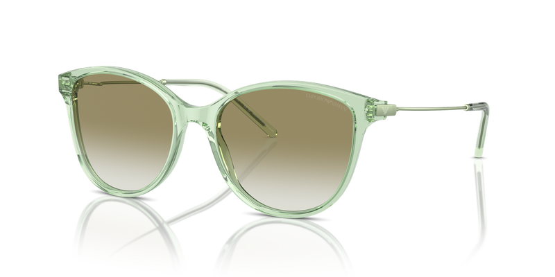 Emporio Armani EA4220 in Shiny Transparent Green - Front View