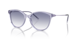 Shiny Transparent Lilac / Clear Gradient Blue (611179)