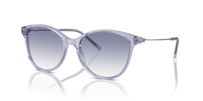 Emporio Armani EA4220 in Shiny Transparent Lilac - Alternate View