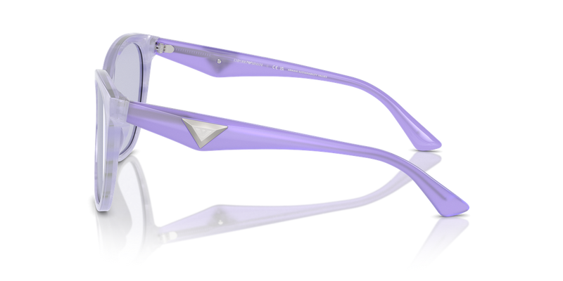 Emporio Armani EA4222U in Shiny Striped Lilac - Alternate View