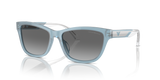 Shiny Opaline Azure / Grey Gradient (609611)