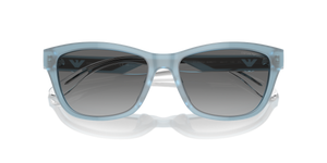 Shiny Opaline Azure / Grey Gradient (609611)