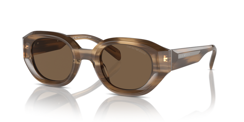 Emporio Armani EA4230U in Shiny Striped Brown - Alternate View