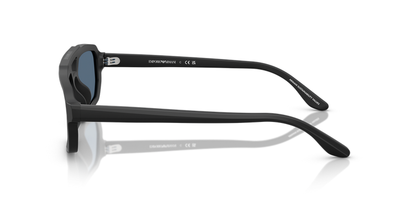 Emporio Armani EA4240U in Matte Black - Back View