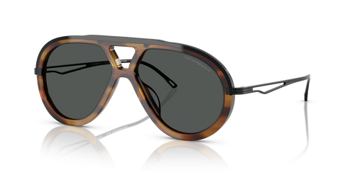 Shiny Striped Brown / Dark Grey (621287)