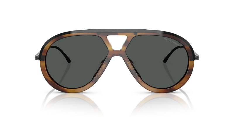 Emporio Armani EA4242U in Shiny Striped Brown - Alternate View