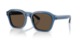 Shiny Transparent Blue / Solid Brown (624787)