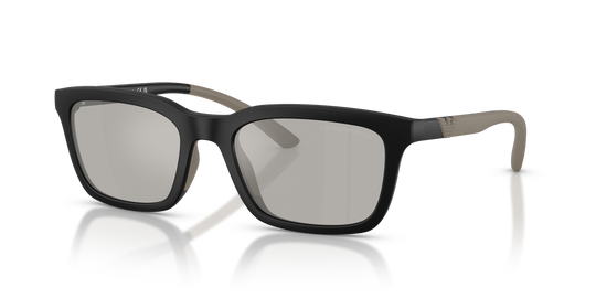 Emporio Armani EA4249U - Matte Black / Light Grey Flash Silver (50016G)