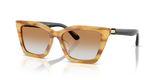 Shiny Striped Honey / Clear Gradient Ochre (62692Q)