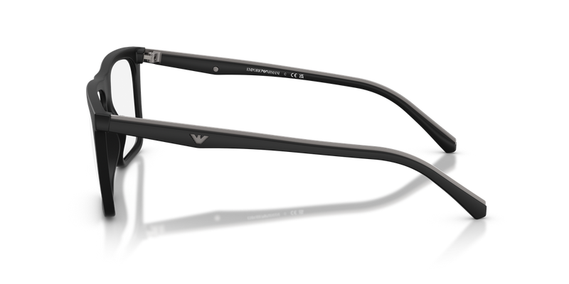 Emporio Armani EA4258 in Matte Black / Clear (50011W) - Back View