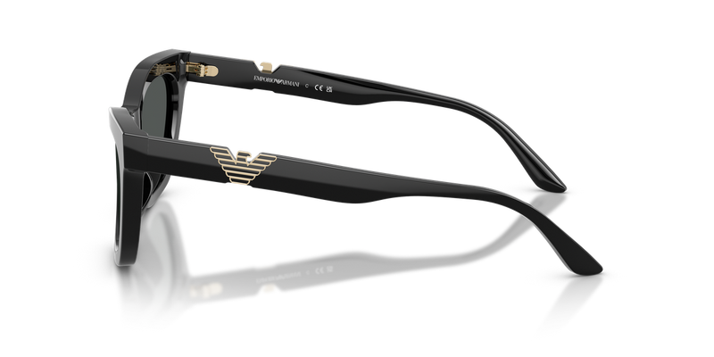 Emporio Armani EA4259U in Shiny Black / Dark Grey (501787) - Back View