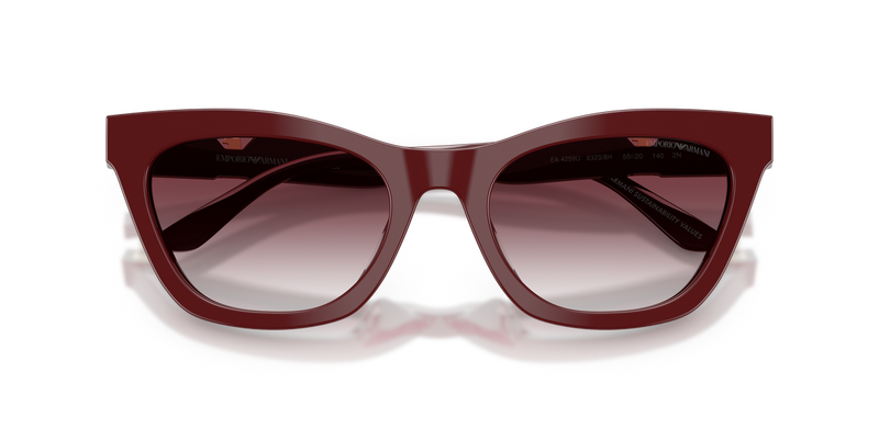 Emporio Armani EA4259U in Shiny Bordeaux / Clear Gradient Dark Violet (63238H) - Alternate View