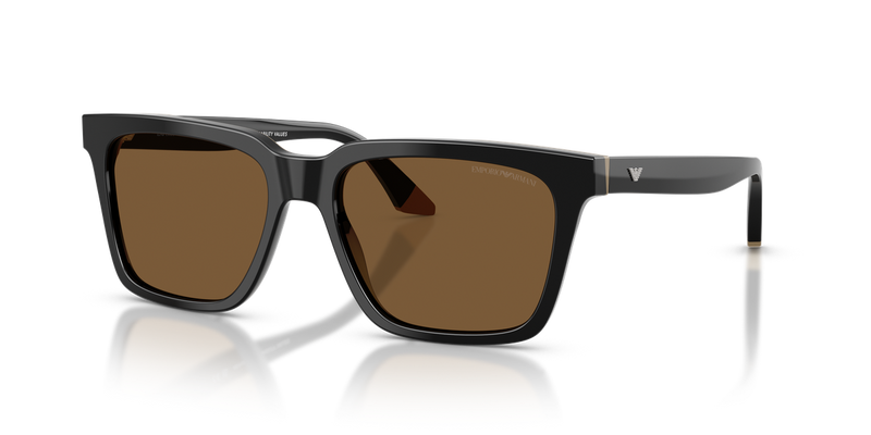 Emporio Armani EA4260 in Black/Beige / Brown (631373) - Front View