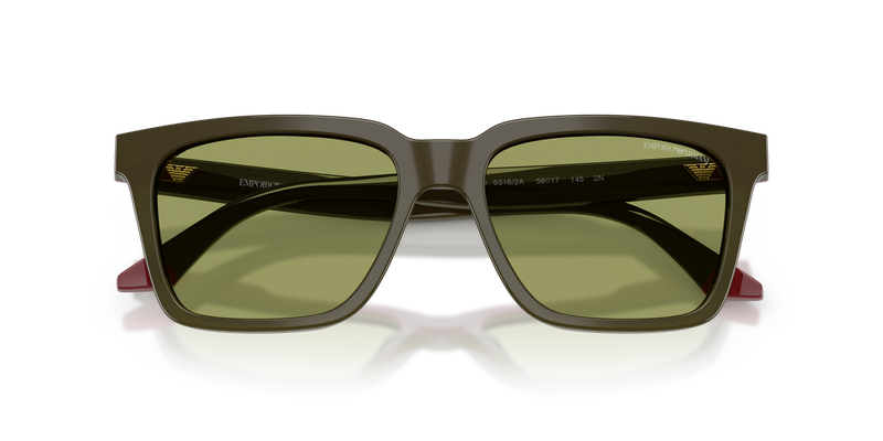 Emporio Armani EA4260 in Opaline Green/Bordeaux / Green (63162A) - Alternate View