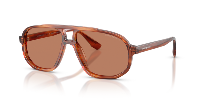Emporio Armani EA4263U in Striped Dark Brown - Alternate View