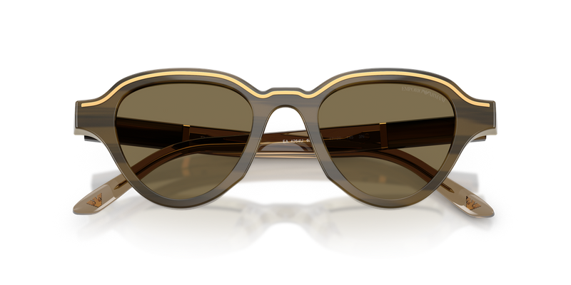 Emporio Armani EA4264U in Brown On Striped Beige - Alternate View