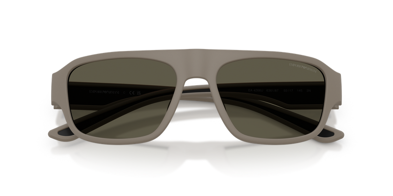 Emporio Armani EA4266U in Rubberized Matte Light Brown / Dark Grey (636187) - Alternate View