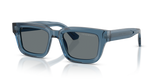 Shiny Transparent Blue / Dark Blue (636280)