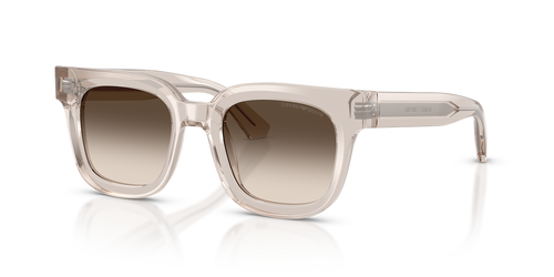 Shiny Transparent Tundra / Light Brown Gradient Grey (63630A)