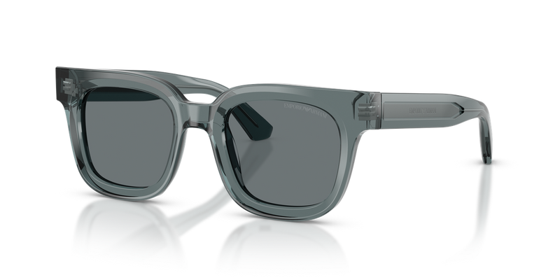 Emporio Armani EA4271 in Shiny Transparent Grey / Dark Blue (636480) - Alternate View