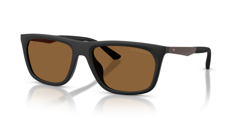 Emporio Armani EA4272U in Matte Black / Brown (637573) - Alternate View