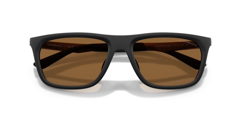 Emporio Armani EA4272U in Matte Black / Brown (637573) - Alternate View