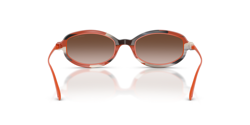 Emporio Armani EA4276U in Shiny Striped Beige/Orange - Alternate View