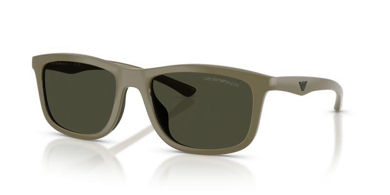 Emporio Armani EA4277U in Shiny Light Brown/Brown Rubber - Alternate View