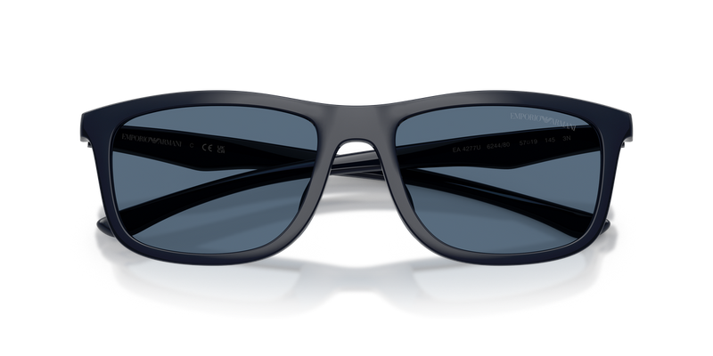 Emporio Armani EA4277U in Shiny Blue/Blue Rubber - Alternate View