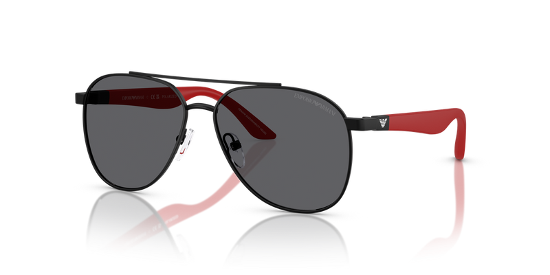Emporio Armani Kids 0EK2001 in Matte Black - Front View