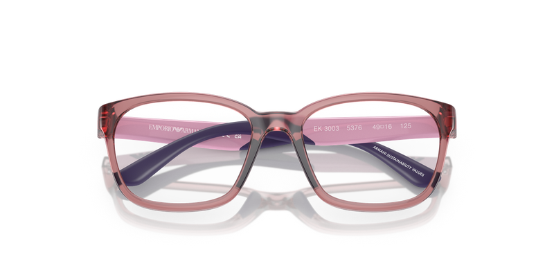 Emporio Armani Kids 0EK3003 in Shiny Transparent Lillac - Alternate View