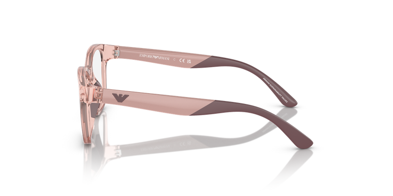Emporio Armani Kids 0EK3003 in Shiny Transparent Pink - Alternate View