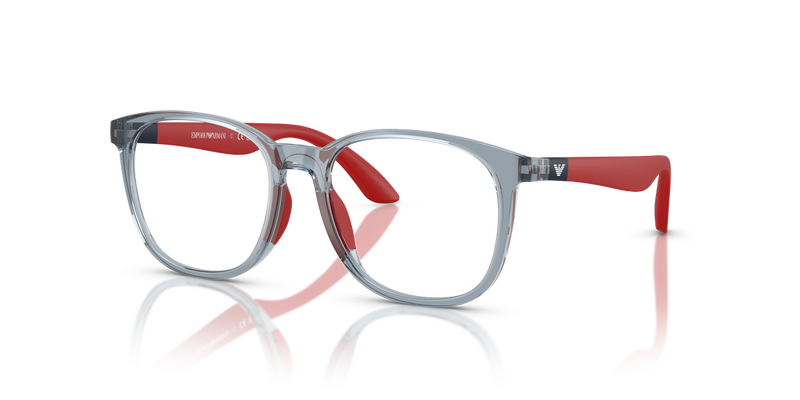 Emporio Armani Kids 0EK3004 in Shiny Transparent Blue - Alternate View