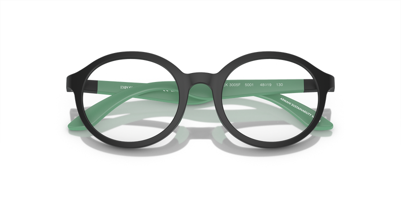 Emporio Armani Kids 0EK3005F in Matte Black - Side View