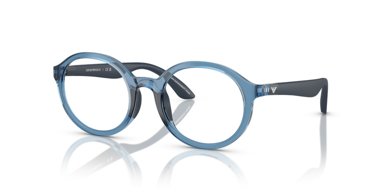 Emporio Armani Kids 0EK3005 in Shiny Transparent Blue - Alternate View