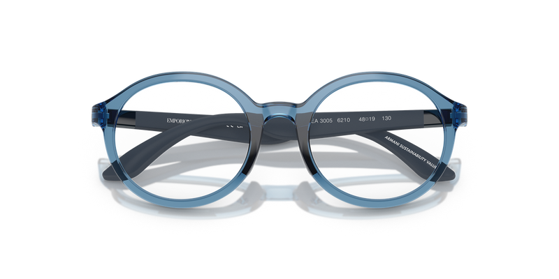Emporio Armani Kids 0EK3005 in Shiny Transparent Blue - Alternate View