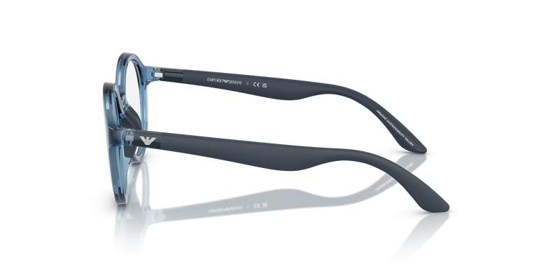 Emporio Armani Kids 0EK3005 in Shiny Transparent Blue - Alternate View