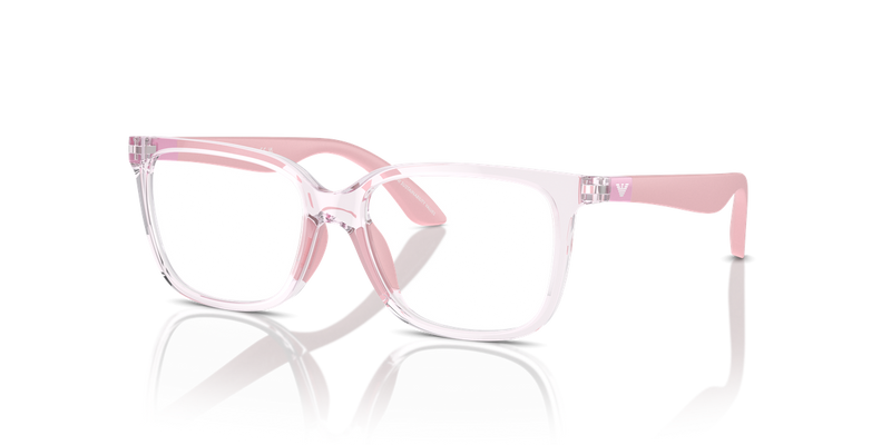 Emporio Armani Kids 0EK3006F in Shiny Transparent Pink - Front View
