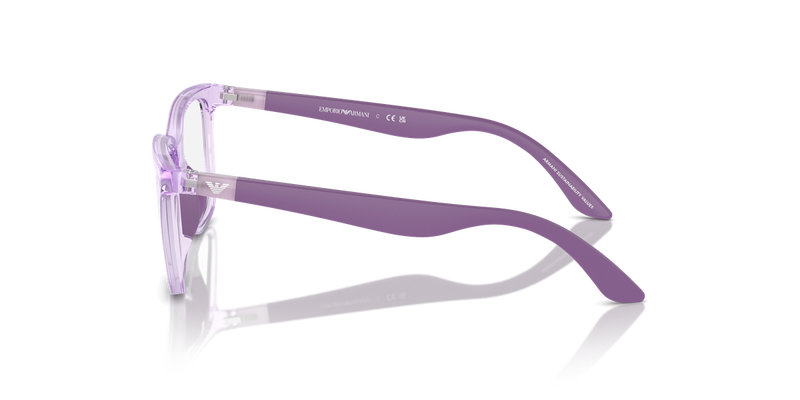 Emporio Armani Kids 0EK3006F in Shiny Transparent Purple - Alternate View