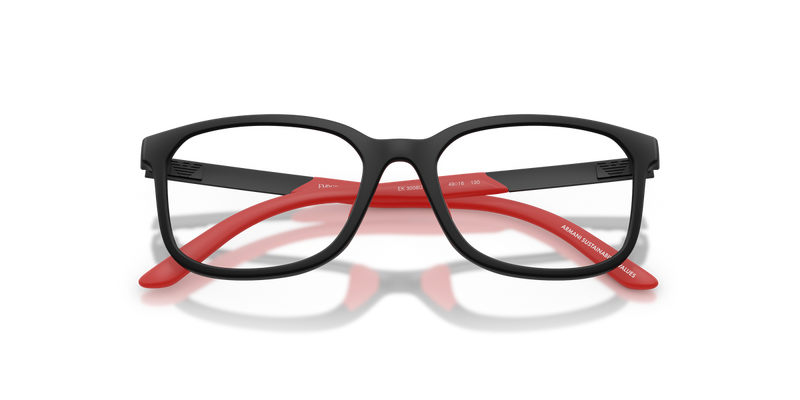 Emporio Armani Kids 0EK3008U in Matte Black - Side View