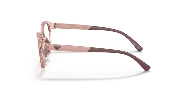 Emporio Armani Kids 0EK3205 in Shiny Transparent Pink - Alternate View
