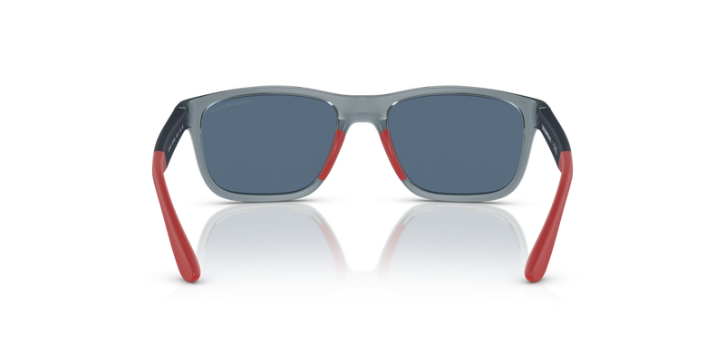 Emporio Armani Kids 0EK4002F in Shiny Transparent Blue - Temple Detail