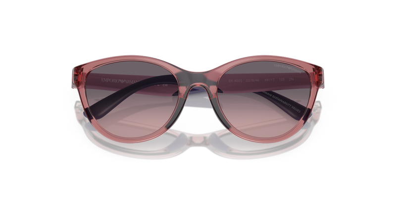 Emporio Armani Kids 0EK4003 in Shiny Transparent Lillac - Side View