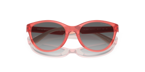 Shiny Transparent Coral / Gradient Grey (537711)