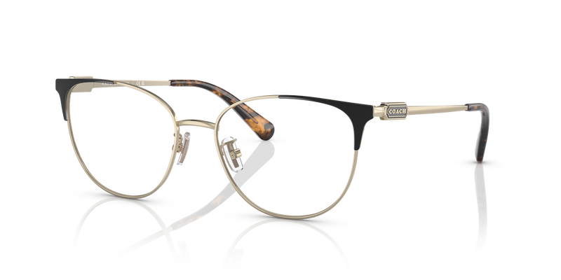 Coach HC5148 in Shiny Light Gold / Black / Demo Lens (9396) - Front View