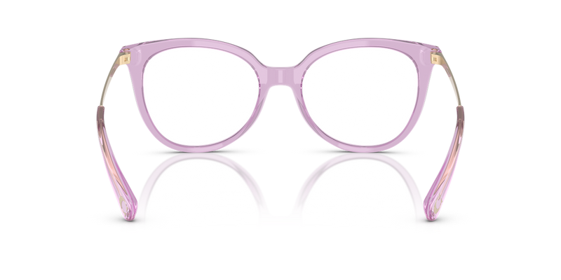 Coach HC6125 in Transparent Amethyst / Demo Lens (5400) - Temple Detail