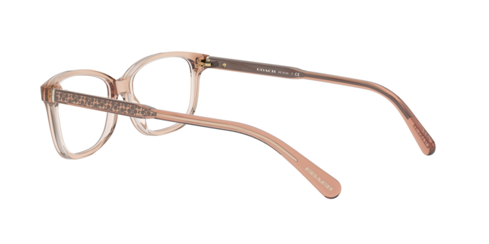 Coach HC6143 in Transparent Peach / Demo Lens (5561) - Side View