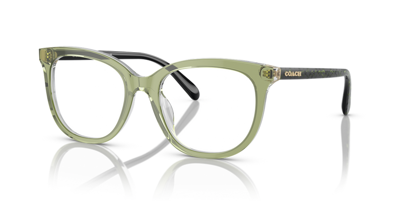 Coach HC6223U in Transparent Green Hopper / Demo Lens (5786) - Front View