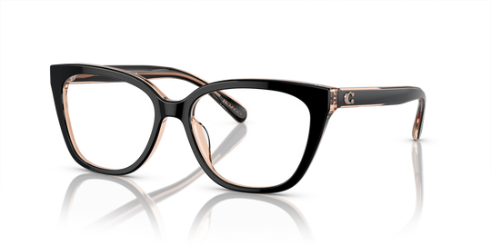 Coach HC6226U - Black/Transparent Blush / Demo Lens (5781)