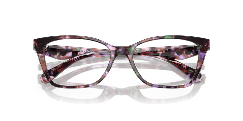 Coach HC6248U in Amethyst Pearl Tortoise / Demo Lens (5843) - Side View